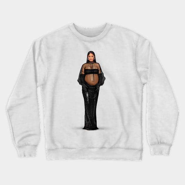 Rihanna Crewneck Sweatshirt by PrintPrayLove